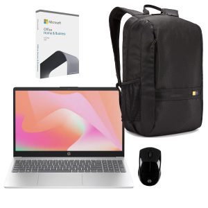 Hewlett Packard 15" Amd Notebook - Microsoft Office 2021 - Wireless Mouse & Backpack